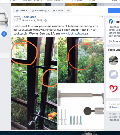 review of locklatch on facebook post