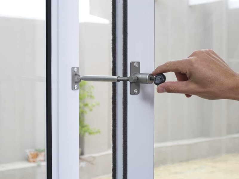Stainless steel window lock for secure ventilation on any window type